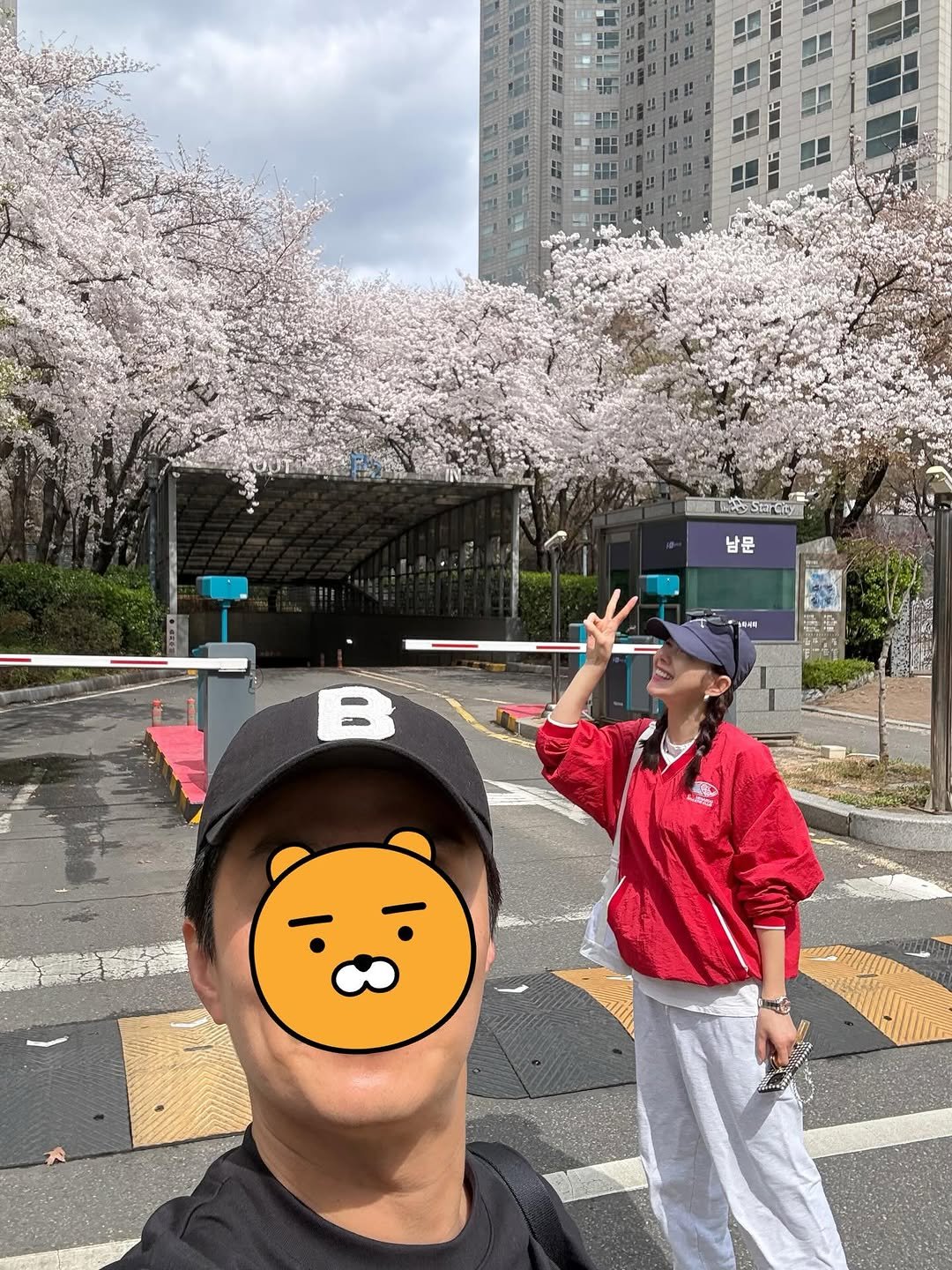 Photo by 소이현😘 on March 31, 2026. May be an image of stone-fruit tree, flower and text.