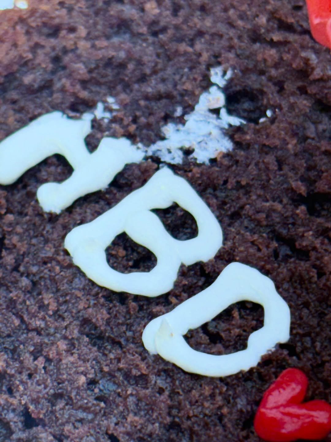 Photo by 이승협 on October 31, 2025. May be a closeup of heart, crumbcake, gingerbread cookie, brownie and chocolate cake.