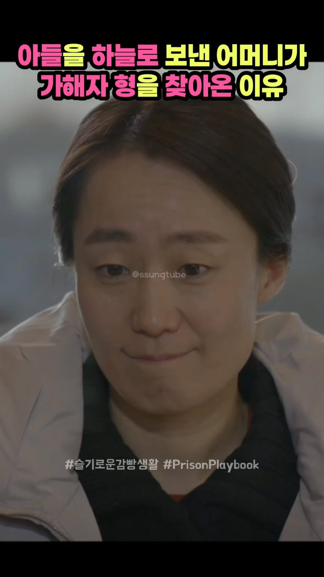 ssungtube 게시물 이미지: 아들을 하늘로 보낸 어머니가 가해자 형을 찾아온 이유
.
.
.
#슬기로운감빵생활...