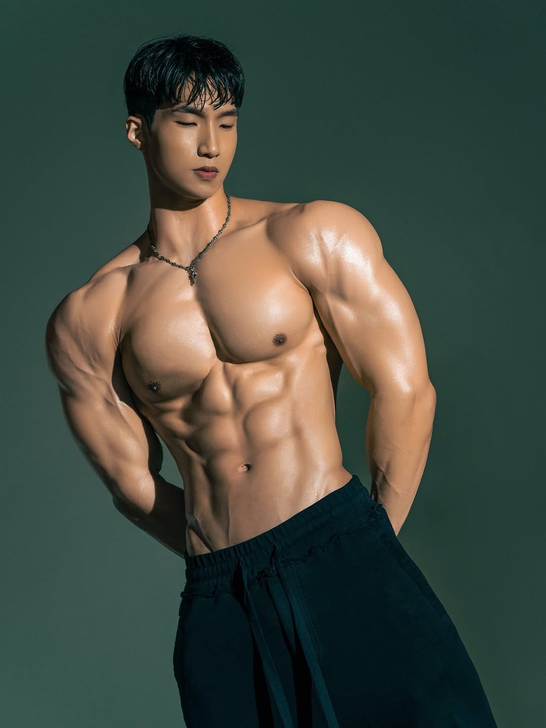 Photo by 🌐심상민 in 신불당동. May be an image of 1 person, biceps, body building, underwear and text.