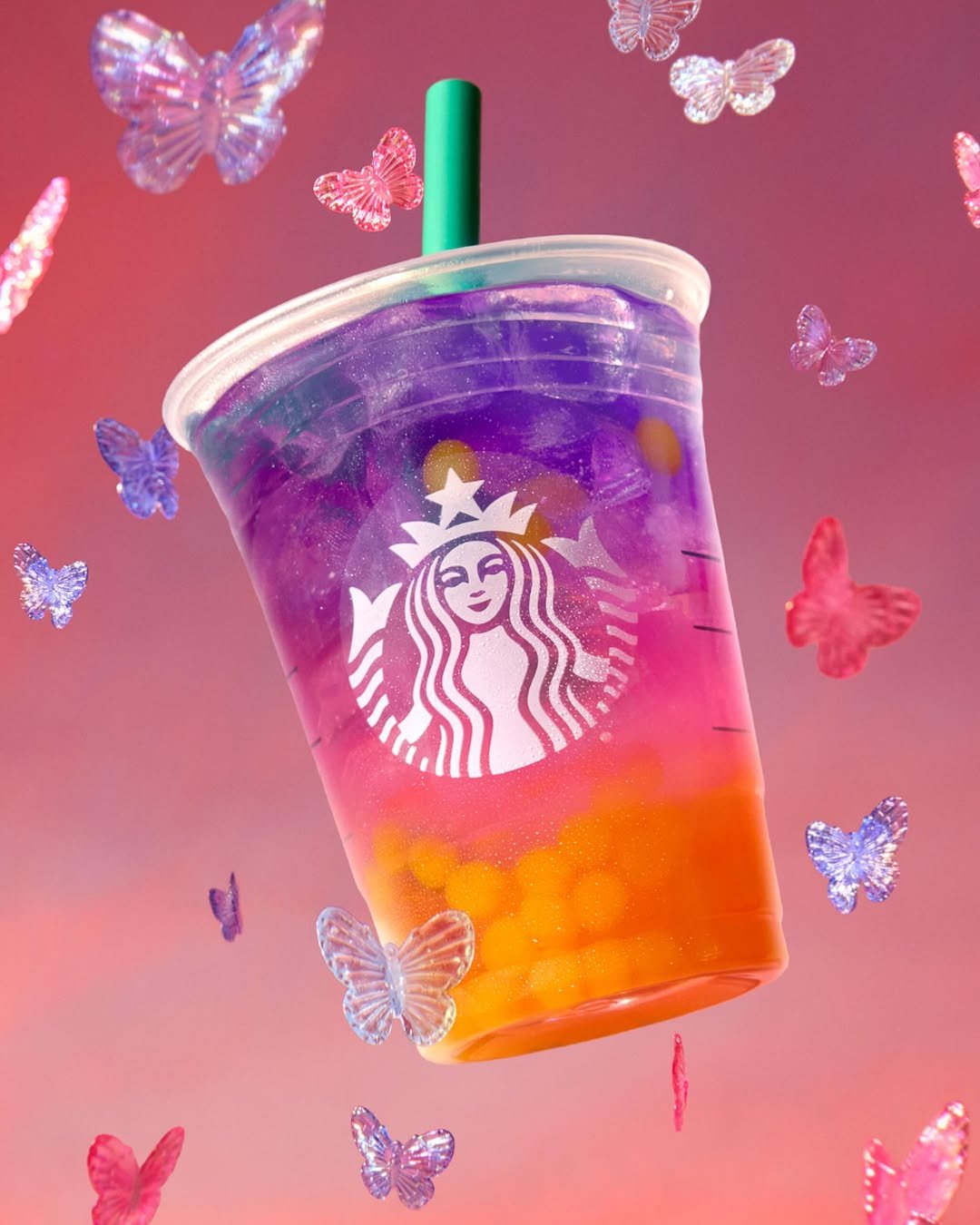 starbucks 게시물 이미지: a little (tropical) butterfly (refresher) for...
