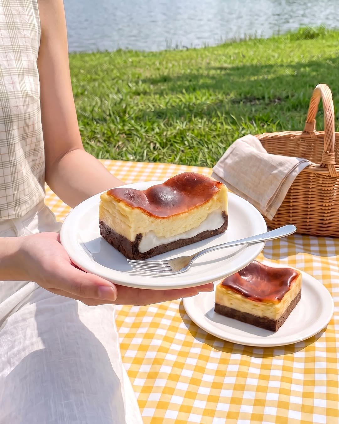 starbuckskorea 게시물 이미지: ⠀⠀⠀⠀⠀⠀⠀
플레인과 초코 두 가지 맛이 어우러진
부드러운 바스크 치즈...