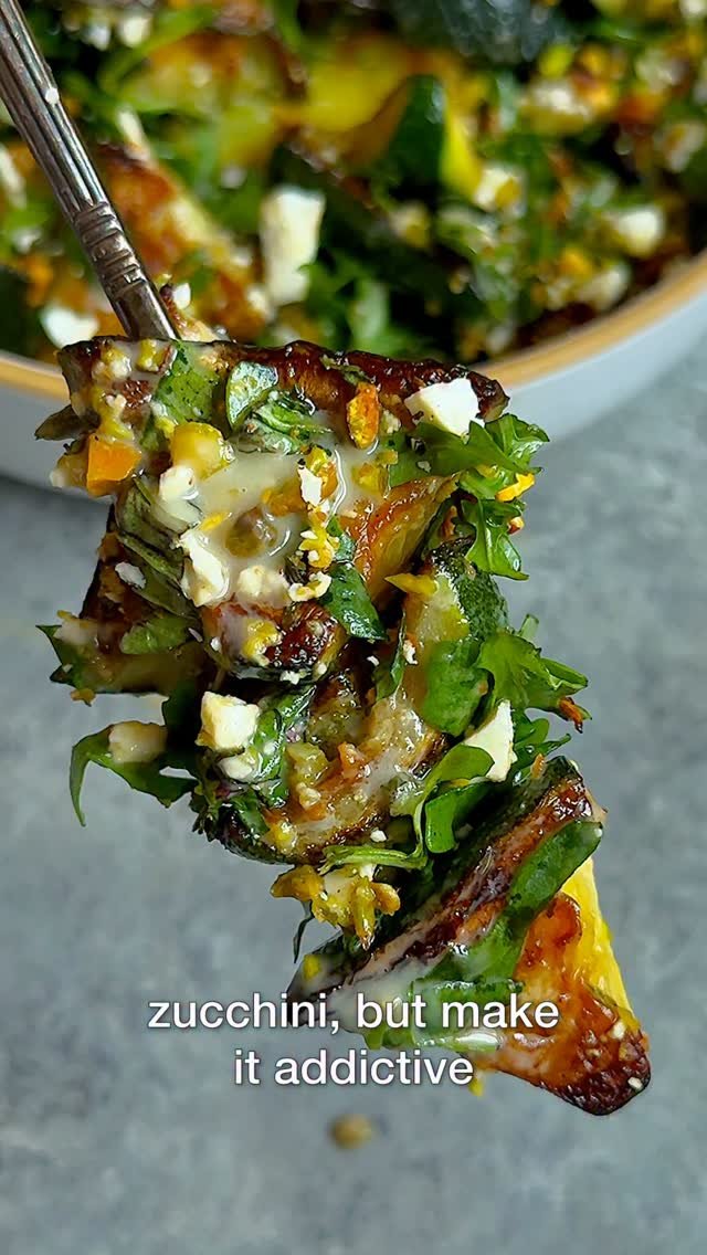 starinfinitefood 게시물 이미지: ROASTED ZUCCHINI WITH FETA-BASIL-PISTACHIO...