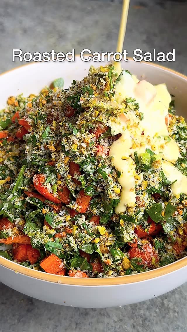 starinfinitefood 게시물 이미지: ROASTED CARROT SALAD WITH PISTACHIO-PARMESAN...