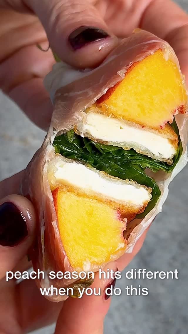 starinfinitefood 게시물 이미지: FRIED FETA & PEACH PROSCIUTTO ROLL-UPS! 
Fried...