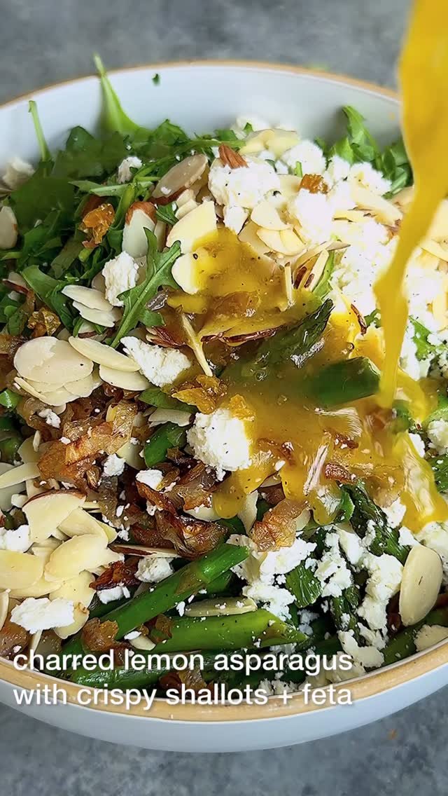 starinfinitefood 게시물 이미지: CHARRED LEMON ASPARAGUS WITH CRISPY SHALLOTS &...