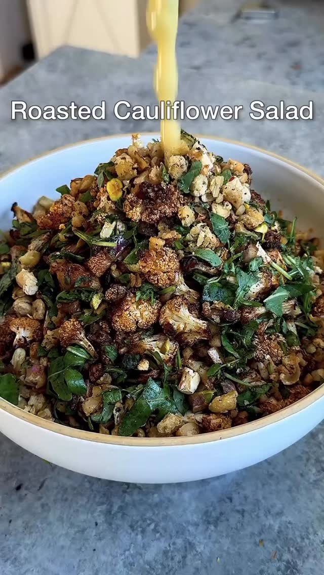 starinfinitefood 게시물 이미지: ROASTED CAULIFLOWER SALAD WITH CRISPY WHITE...