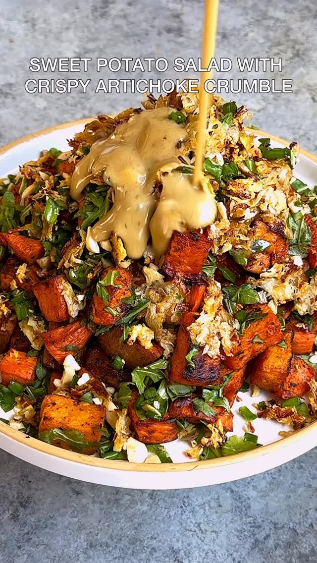 starinfinitefood 게시물 이미지: SWEET POTATO SALAD WITH CRISPY...