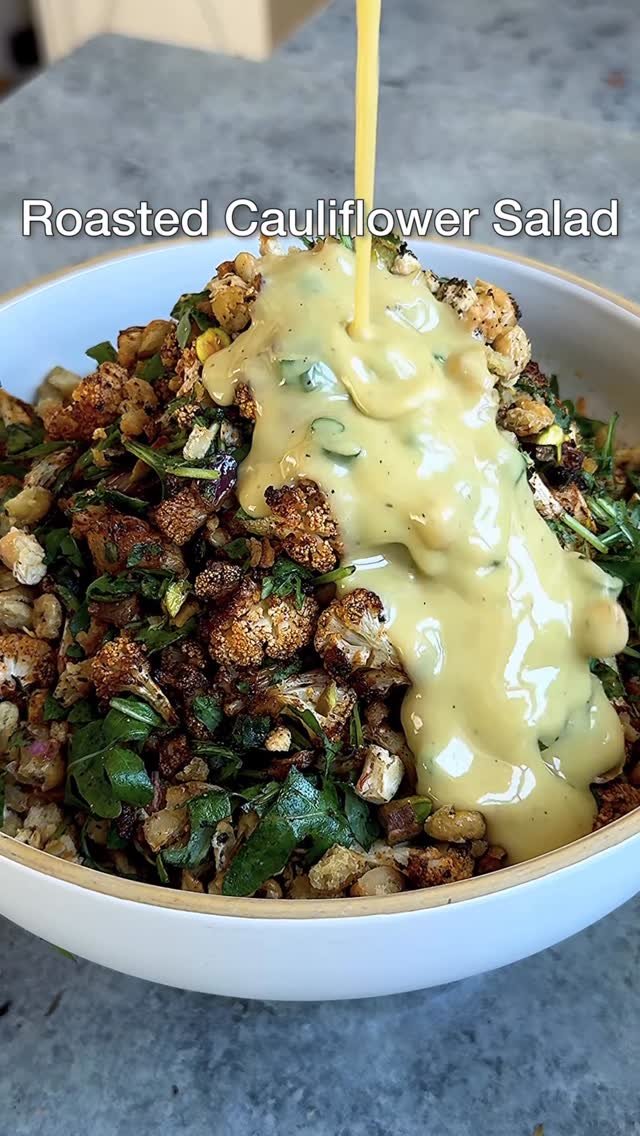 starinfinitefood 게시물 이미지: ROASTED CAULIFLOWER SALAD WITH CRISPY WHITE...