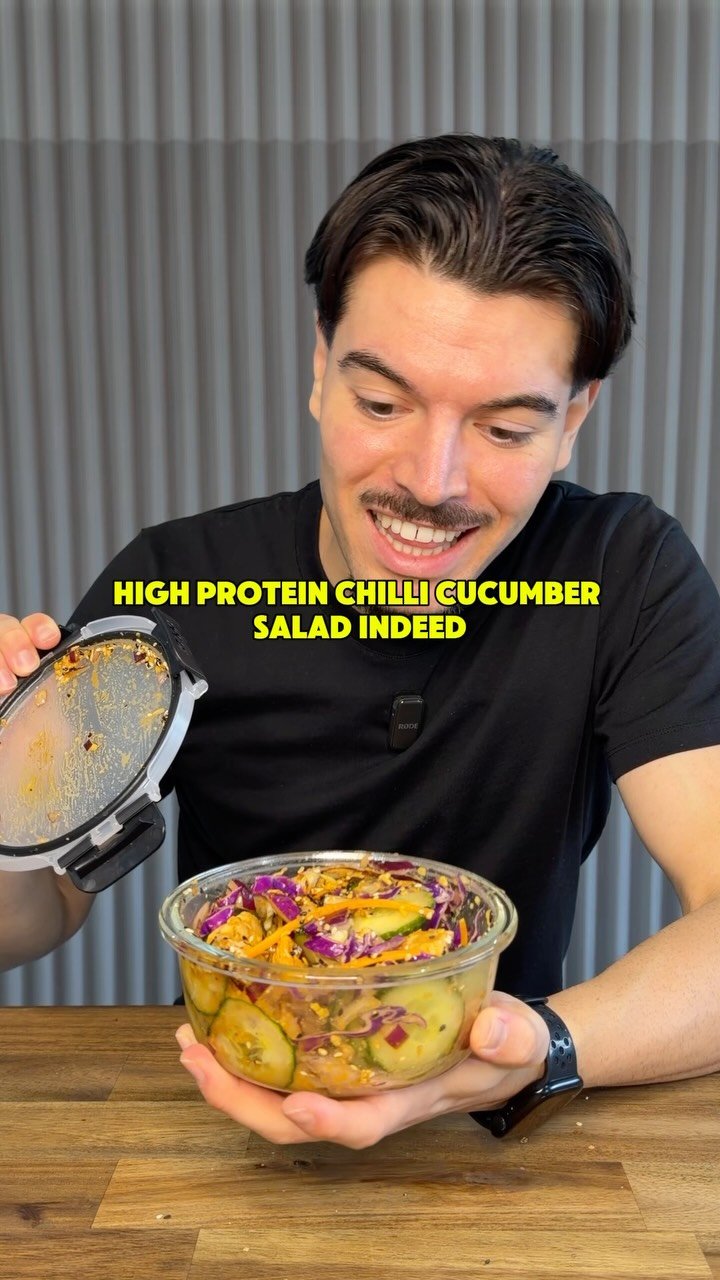stefan_agcoaching 게시물 이미지: This crispy chilli chicken cucumber salad was...