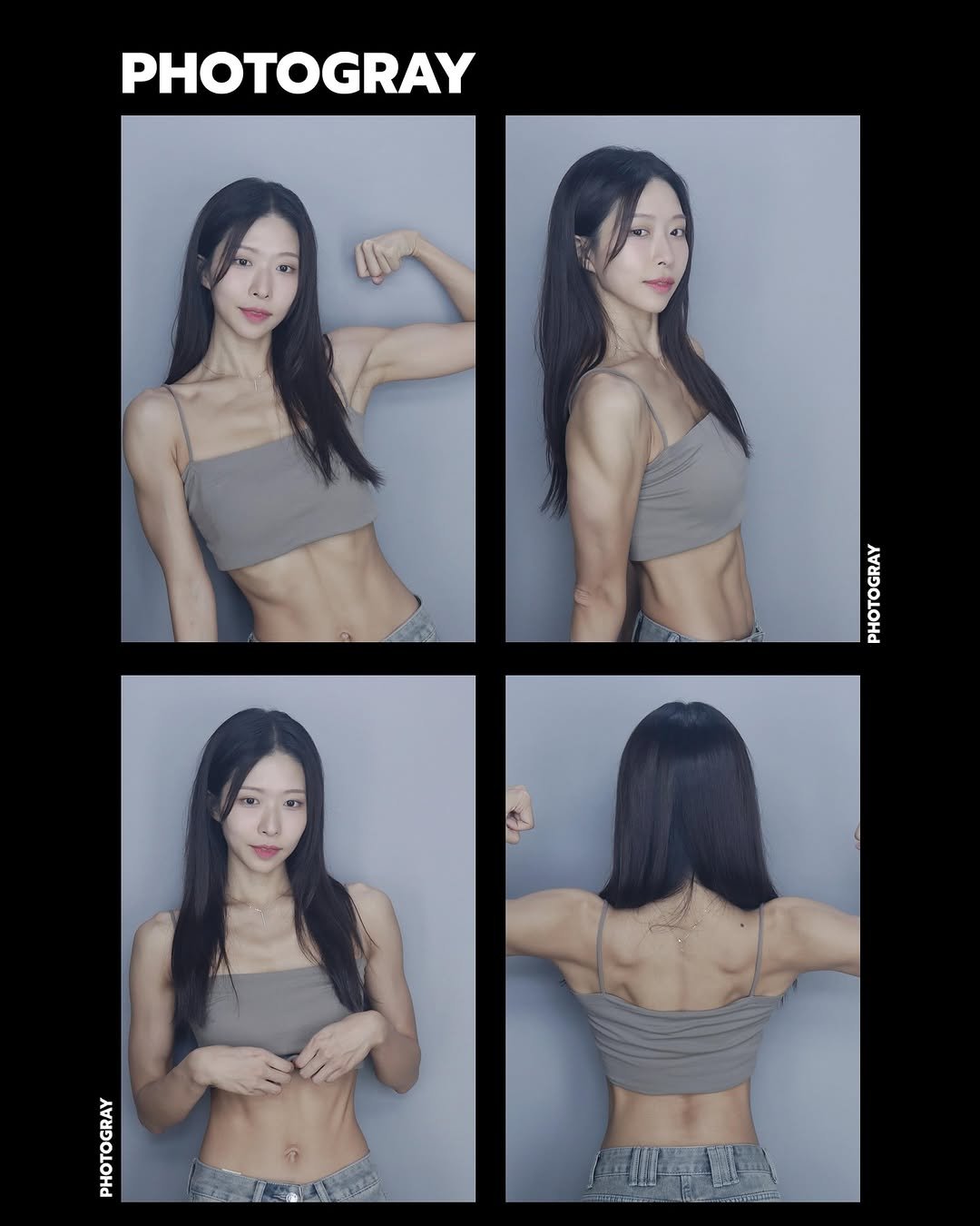 Photo shared by 스트롱지은 on July 20, 2025 tagging @ko.jjing, and @photogray_official. May be an image of one or more people and hair.