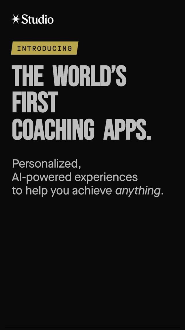 studio 게시물 이미지: Introducing Coaching Apps: personalized,...