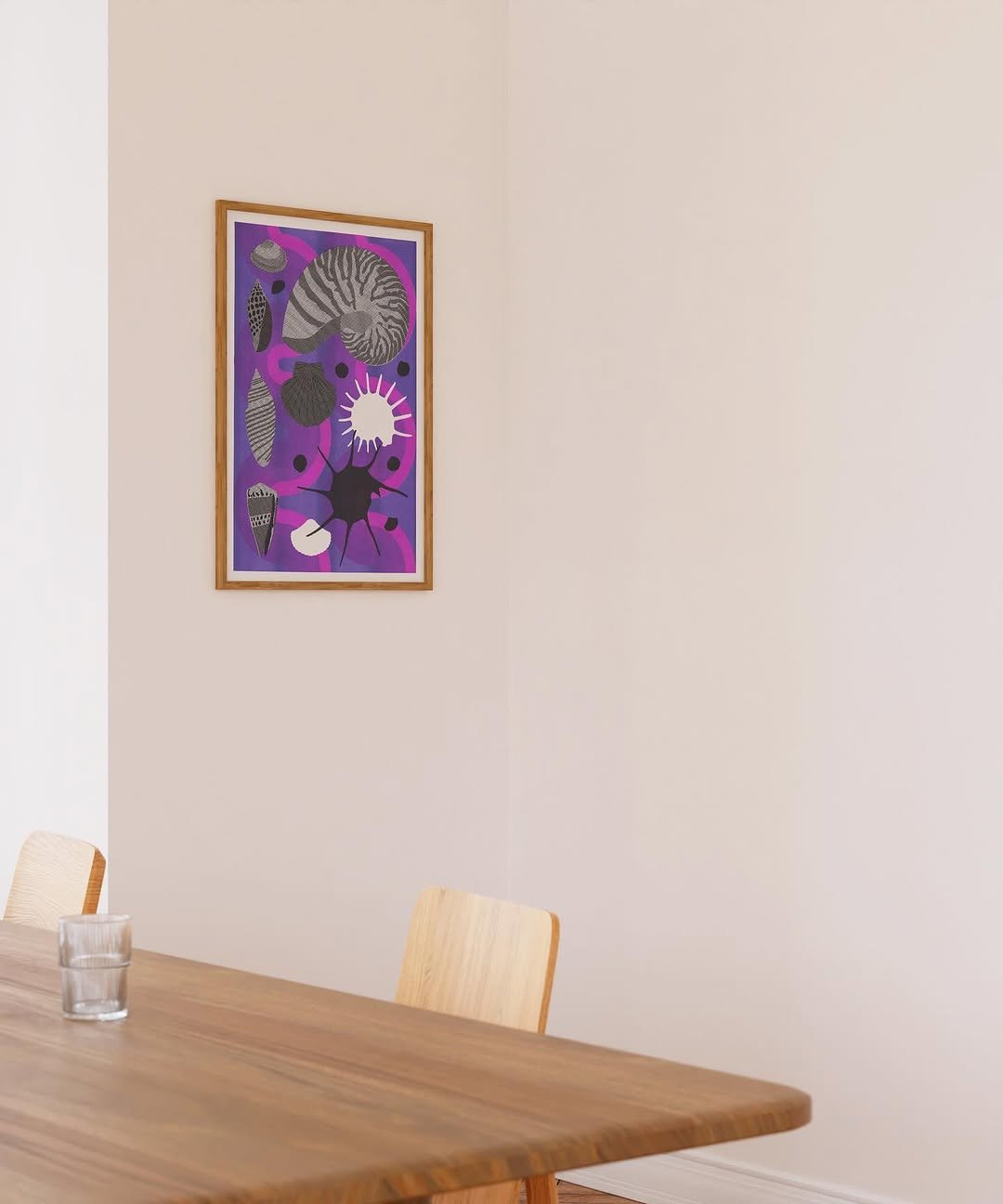 Photo by FYCH 프이치 on July 06, 2025. May be art of table, picture frame, dining table and text.