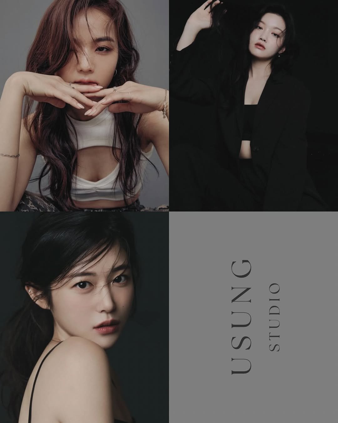 Photo by 스튜디오유성|배우프로필 프로필촬영 전문직프로필 프로필사진 on April 23, 2026. May be an image of one or more people, hair, top, poster and text that says 'USUNG STUDIO'.