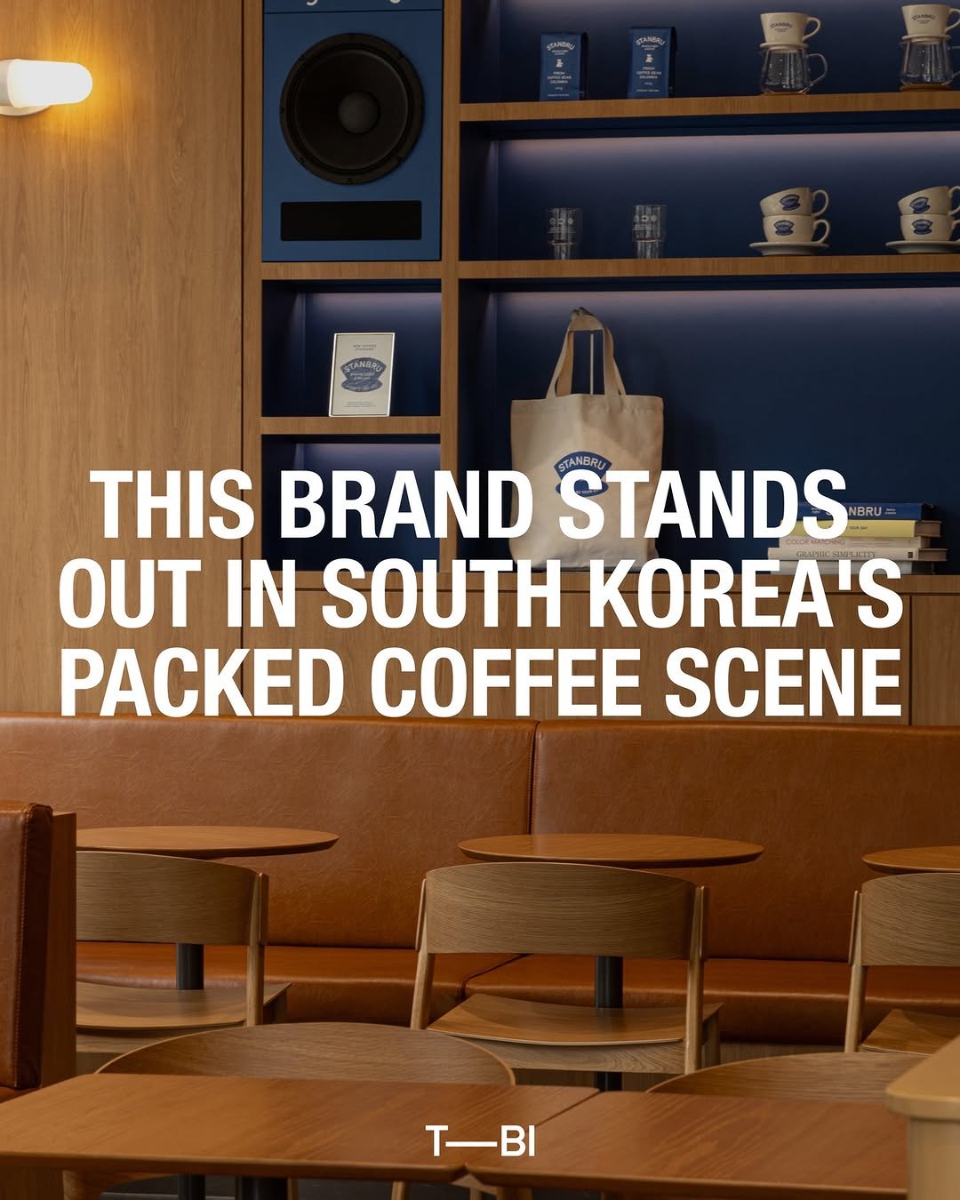 Photo by The Brand Identity on September 12, 2025. May be an image of coffee cup, magazine, cornflower and text that says 'KANIS CANSIS THIS BRAND STANDS STANBRU OUT IN SOUTH KOREA'S PACKED COFFEE SCENE T-BI'.