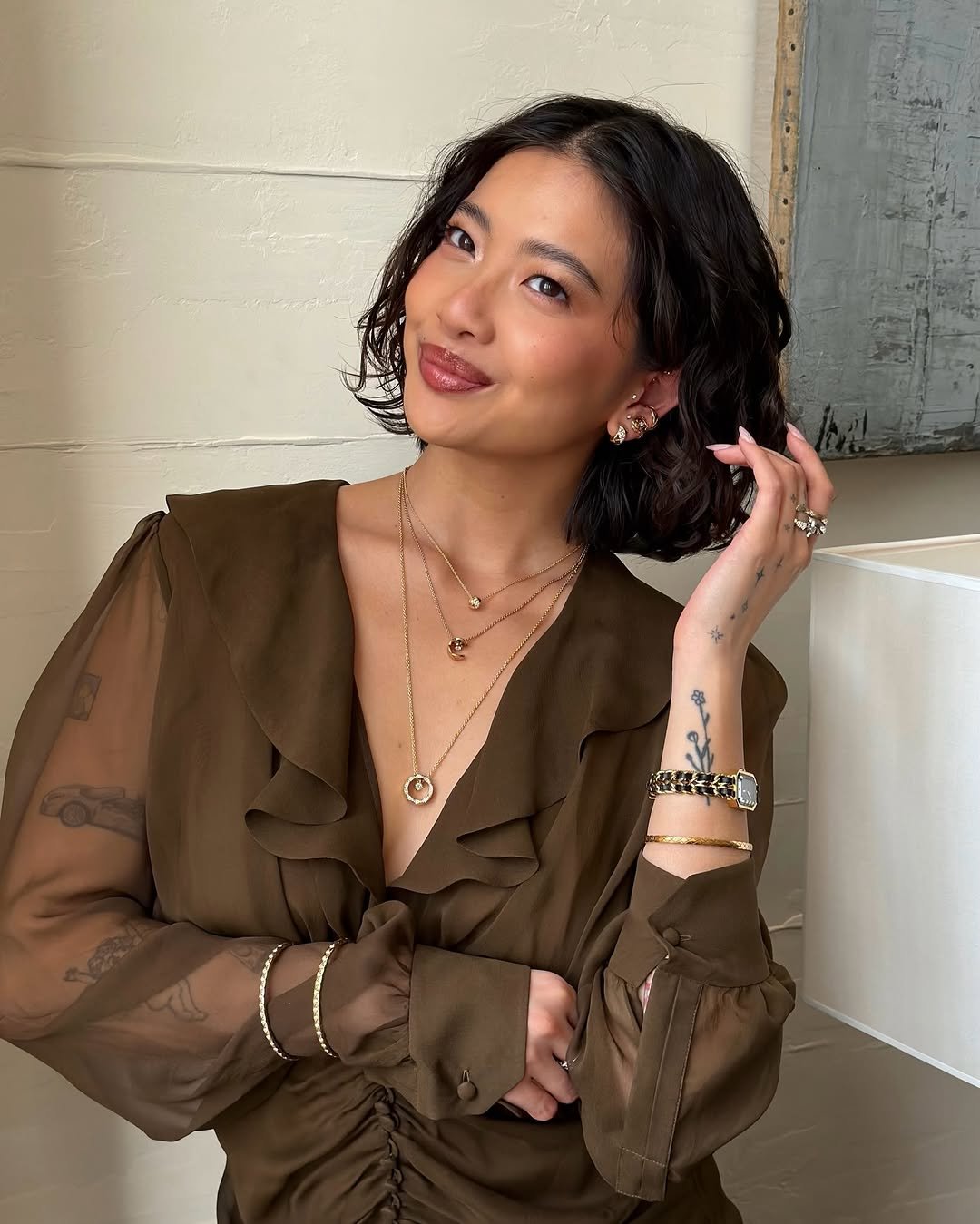 Photo shared by steph hui on March 15, 2026 tagging @chanelofficial. May be an image of bangle, necklace and text.