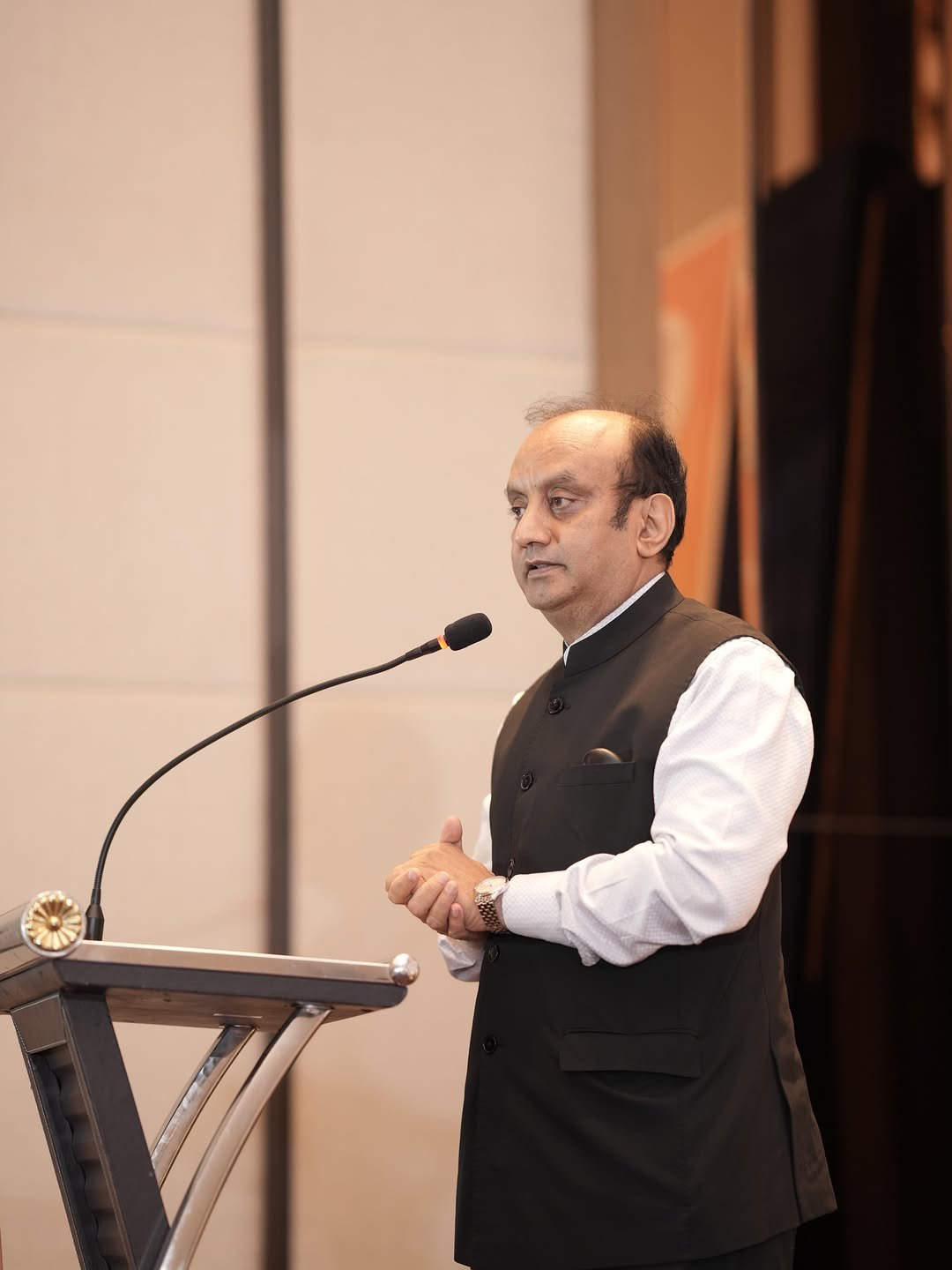 Photo by Dr Sudhanshu Trivedi on April 19, 2026. May be an image of dais and text.