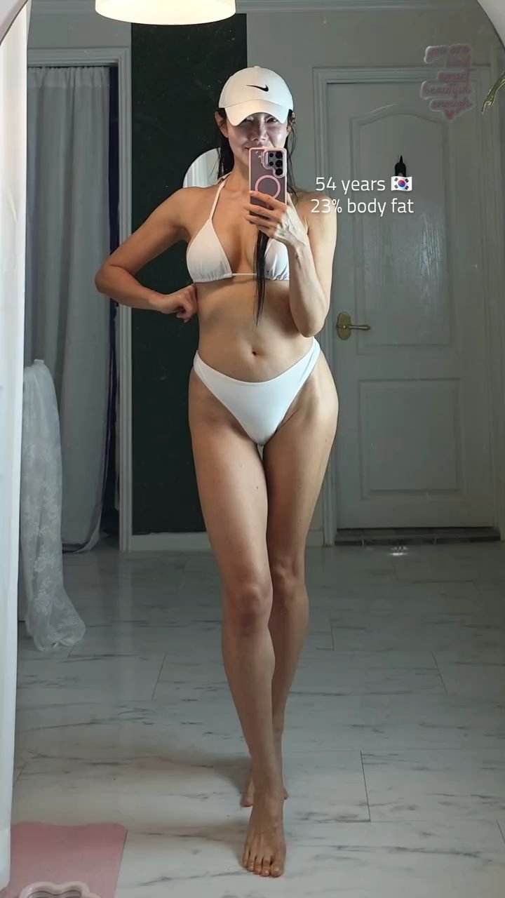 suhye_go 게시물 이미지: 🩷body check 🩷#agelessfit #agepositive #bikini#