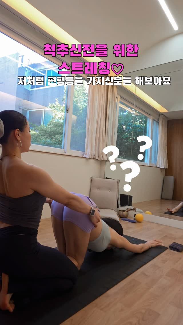 suhye_go 게시물 이미지: 이쁜몸이랑 유연한 척추는 같이 오는게 아니더라는😆유연한 척추를 갖자🔥다운독처럼...