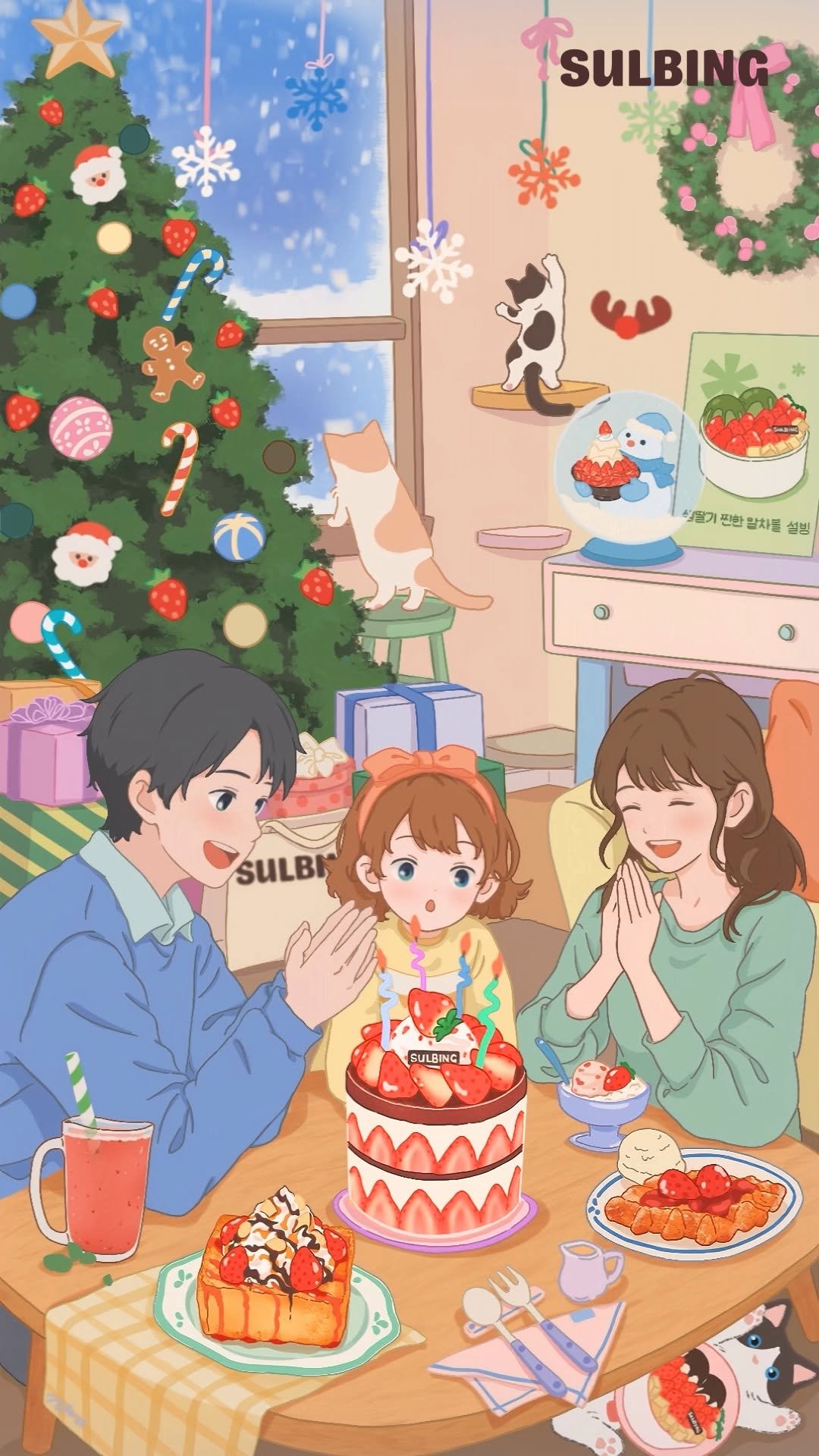 sulbing.official 게시물 이미지: #EVENT 마음을 두근거리게 하는 캐롤에 반짝이는 트리, 
마지막으로...
