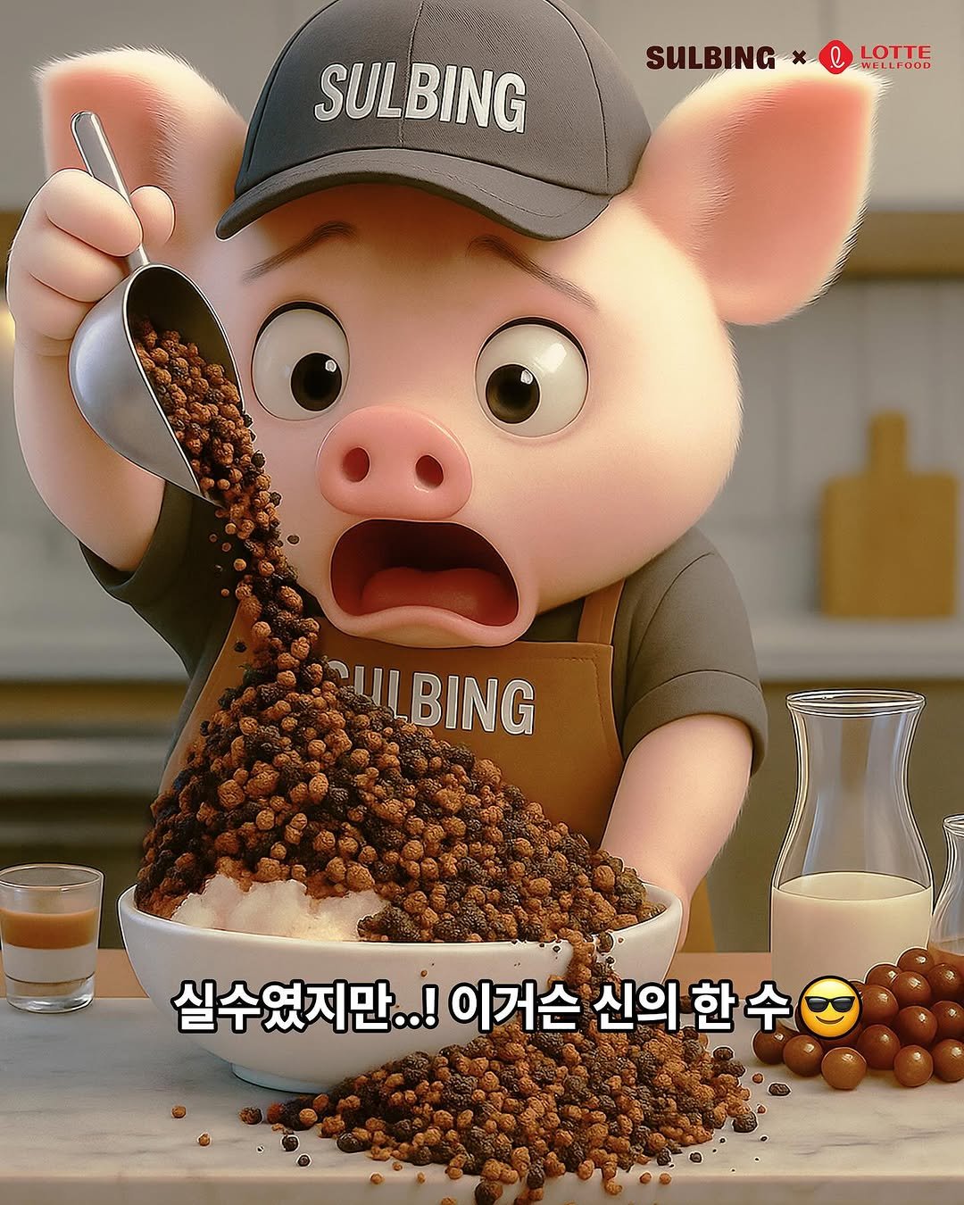 Photo shared by 설빙 on September 02, 2025 tagging @lottewellfood_ice. May be an image of text that says 'SULBING*QLOTTE e LOTTE SULBING WELLPO0D SULBING RULBING BING 실수였지만..! 이거슨 신의 신의한수 실수였지만..!이거슨신의한수요 한수'.