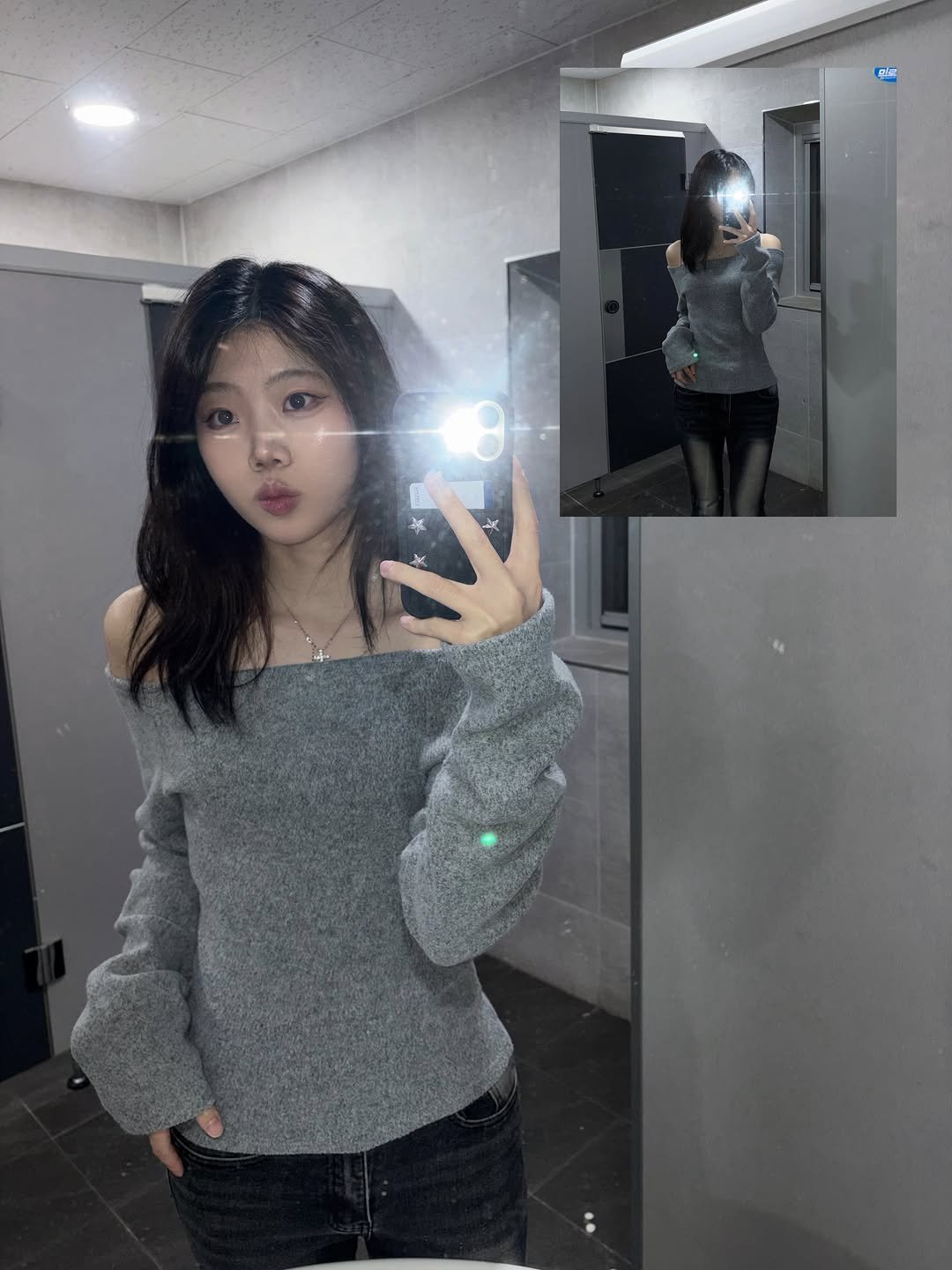 sungchae_y0y 게시물 이미지: 언니 너 만난다고 구두 신었다🫣

#ootd #fashionista #패션 #fyp #무채색