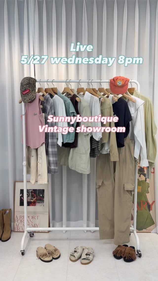 sunny_boutique_sunny 게시물 이미지: 5/27 수요일 저녁 8시 라이브 예고✌️

라이브 상품
페퍼 팬츠, 와플 나시,...
