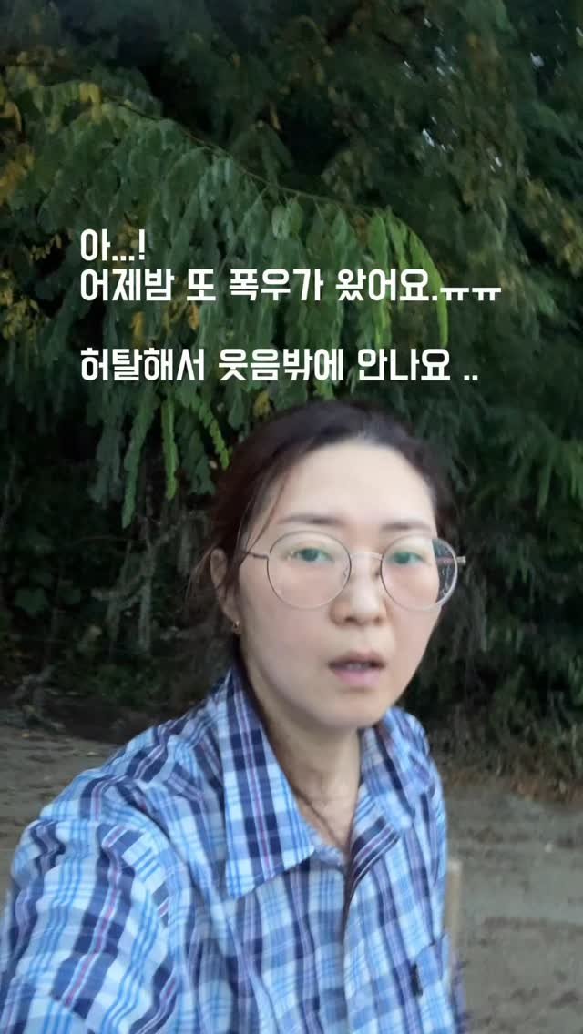 sunplacefarm 게시물 이미지: 요즘은 비가 왔다고 하면 폭우라서
노이로제 걸릴것 같아요..

애써 괜찮으리라 웃어...