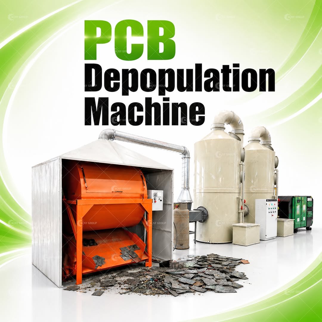 sunyrecyclemachinery 게시물 이미지: ⚠️ Don’t shred your PCBs too early!
Removing...