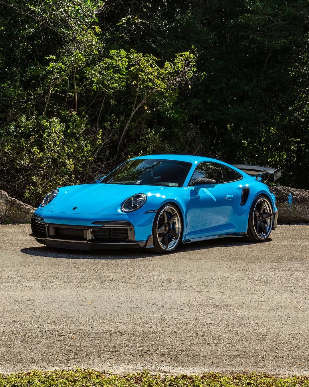 Photo shared by Supercar Blondie on February 12, 2026 tagging @sbxcars. May be an image of race car, wheel, road and text.