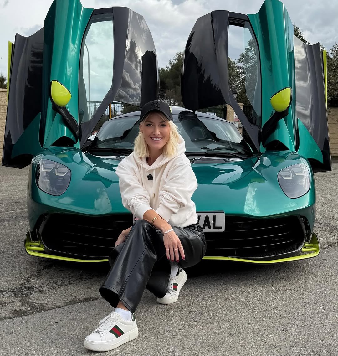 Photo by Supercar Blondie in Bilbao, Spain with @astonmartin. May be an image of race car, wheel, convertible, road and text.