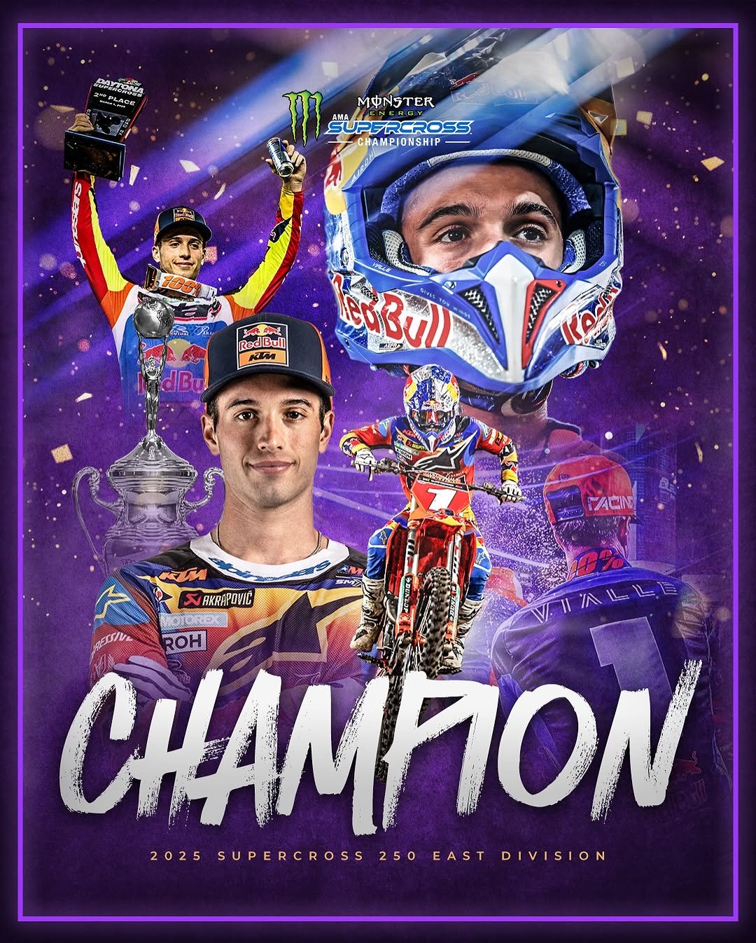 Photo shared by Supercross LIVE! on May 10, 2025 tagging @ktmusa, @tomvialle28, @ktmfactoryracing, and @supermotocross.