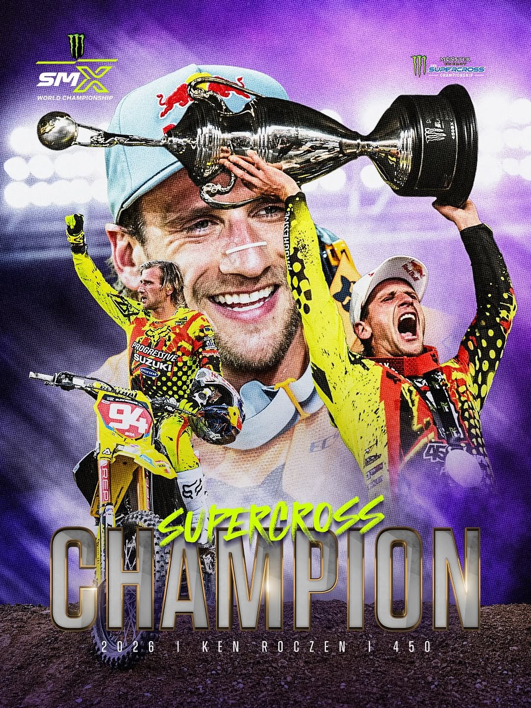 supercrosslive 게시물 이미지: THE CHAMP 🏆 

#SupercrossLIVE #SMX #Suzuki