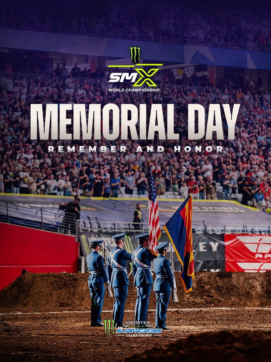 supercrosslive 게시물 이미지: This Memorial Day, SuperMotocross honors the...