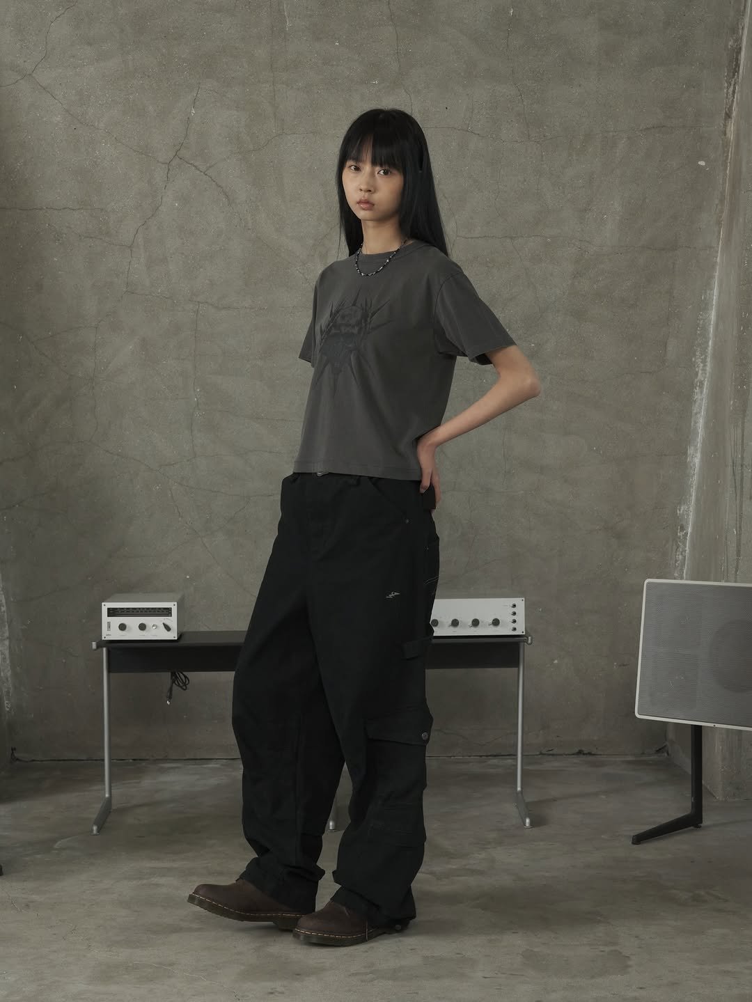 supersub_kr 게시물 이미지: Spilke Skull Cropped Tee