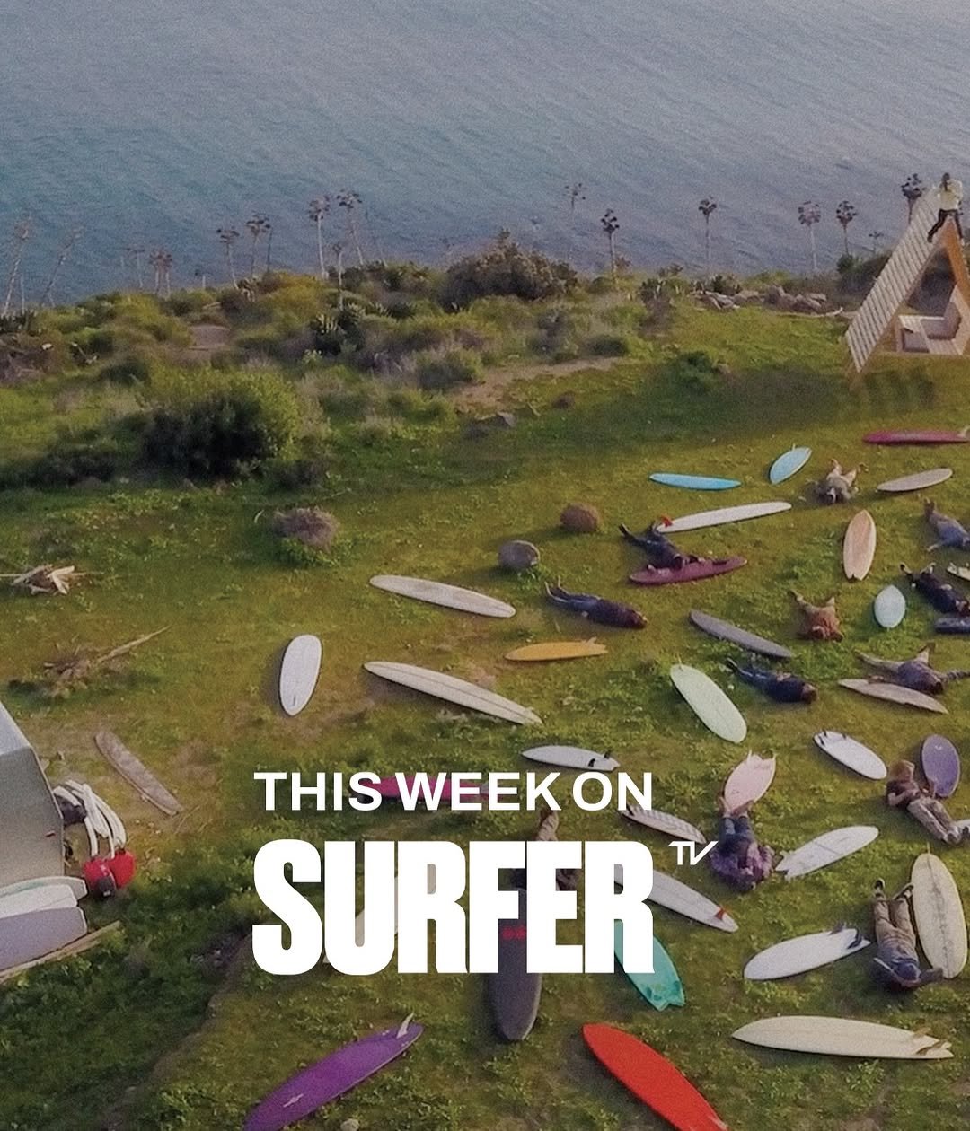 Photo by SURFER TV on February 09, 2026. May be an image of surfboard, wetsuit, water and text that says 'THIS WEEK THISWEEKÓN ΟΝ SURFER'.