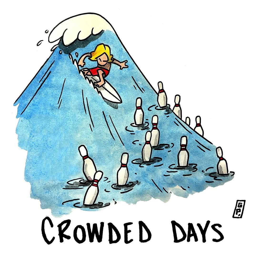 Giulio Pompei's 'Surf Cartoon' draws the funny side of surfing