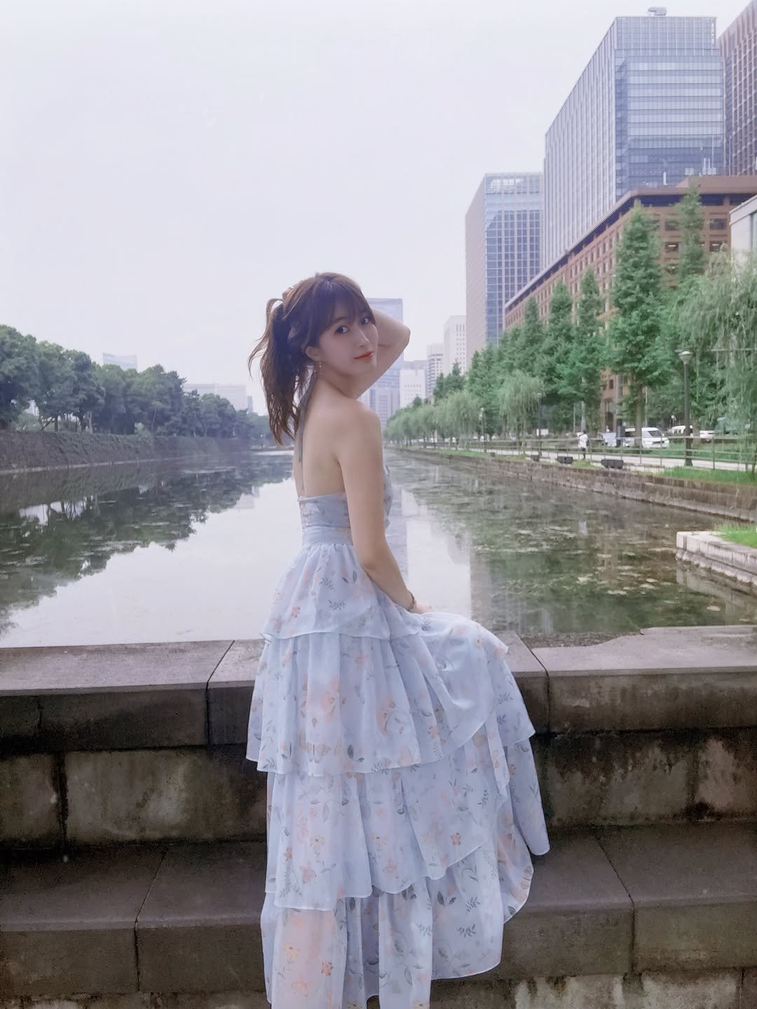 suubini514 게시물 이미지: 東京駅散歩🚶‍♀️
夏にぴったり可愛いワンピース👗
@rosymare_official...
