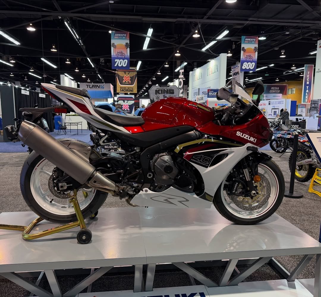 Photo by Suzuki on January 07, 2026. May be an image of motorcycle and text.