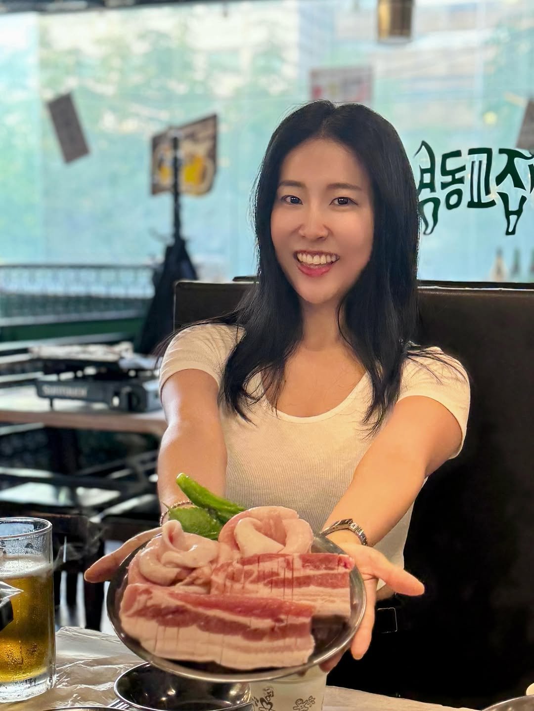 sweatlife___jessi 게시물 이미지: #고기파티 
친구들과 모임하기 완벽하게 좋았던 #영동교집
예전에 왔을때는...