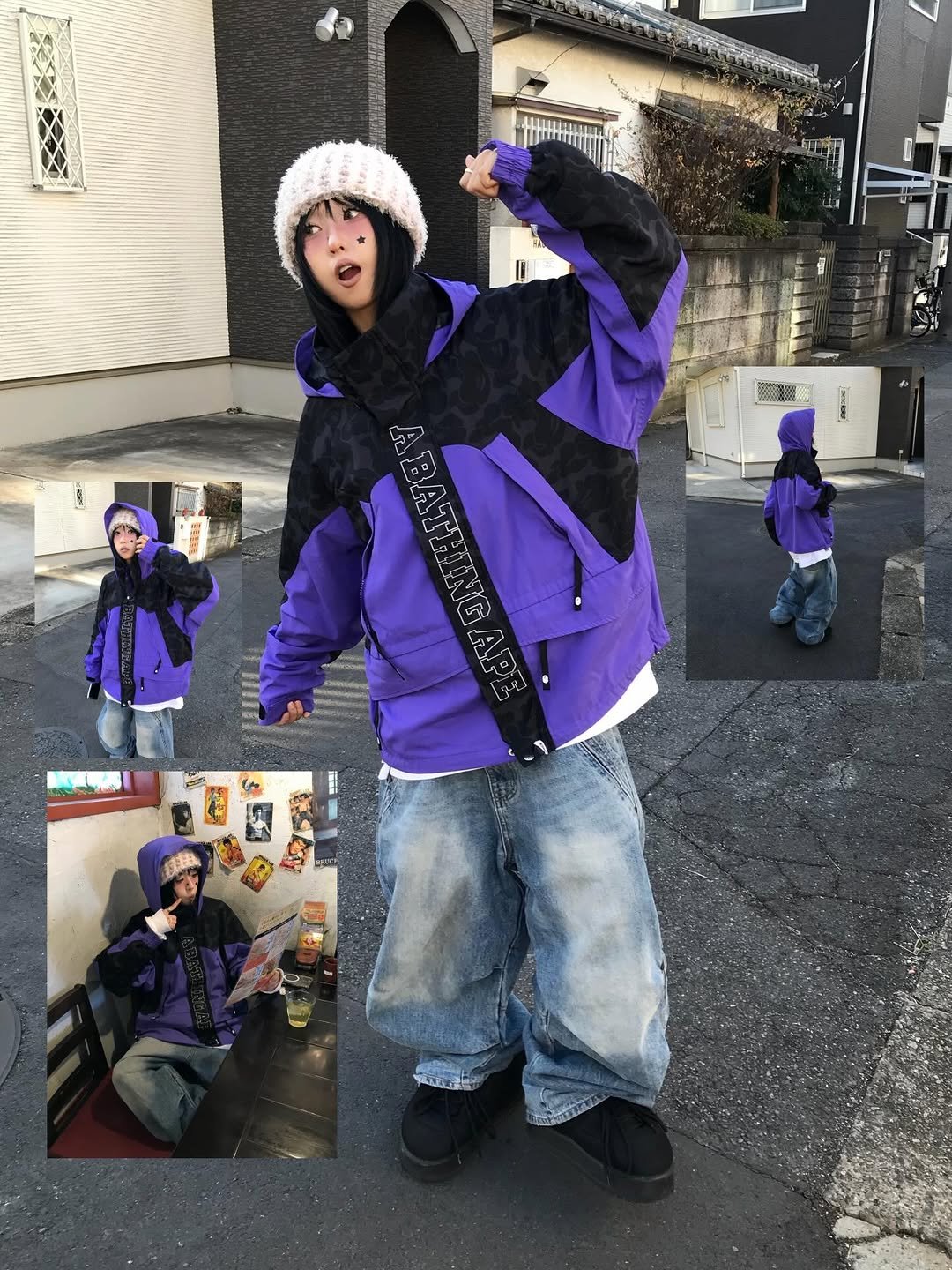 Photo by 스윙잉서울 대구 on January 14, 2026. May be an image of goosedown coat, duffle coat, raincoat, parka, face mask, snowsuit, jacket and text.