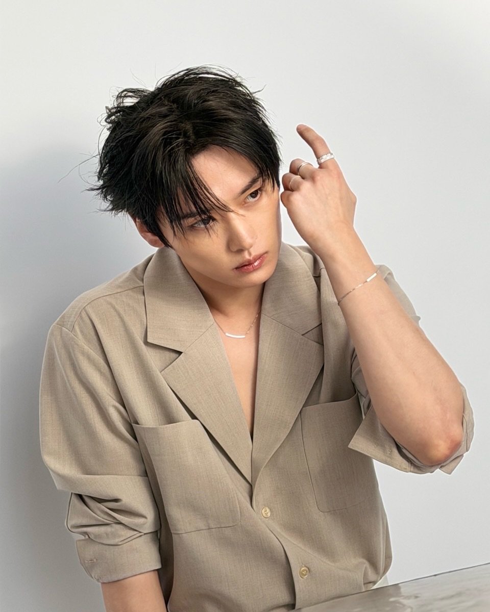 Photo by Lee Know on March 04, 2026. May be an image of one or more people, hair, bolo tie and text.