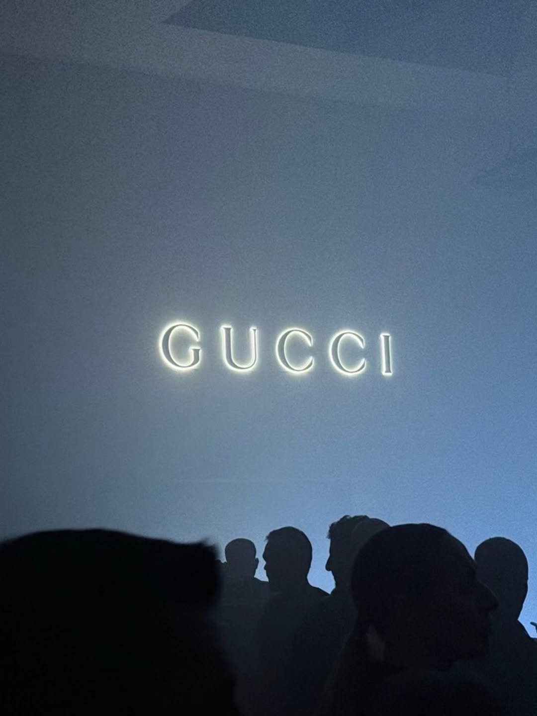 Photo by Lee Know on February 28, 2026. May be an image of text that says 'GUCCI'.