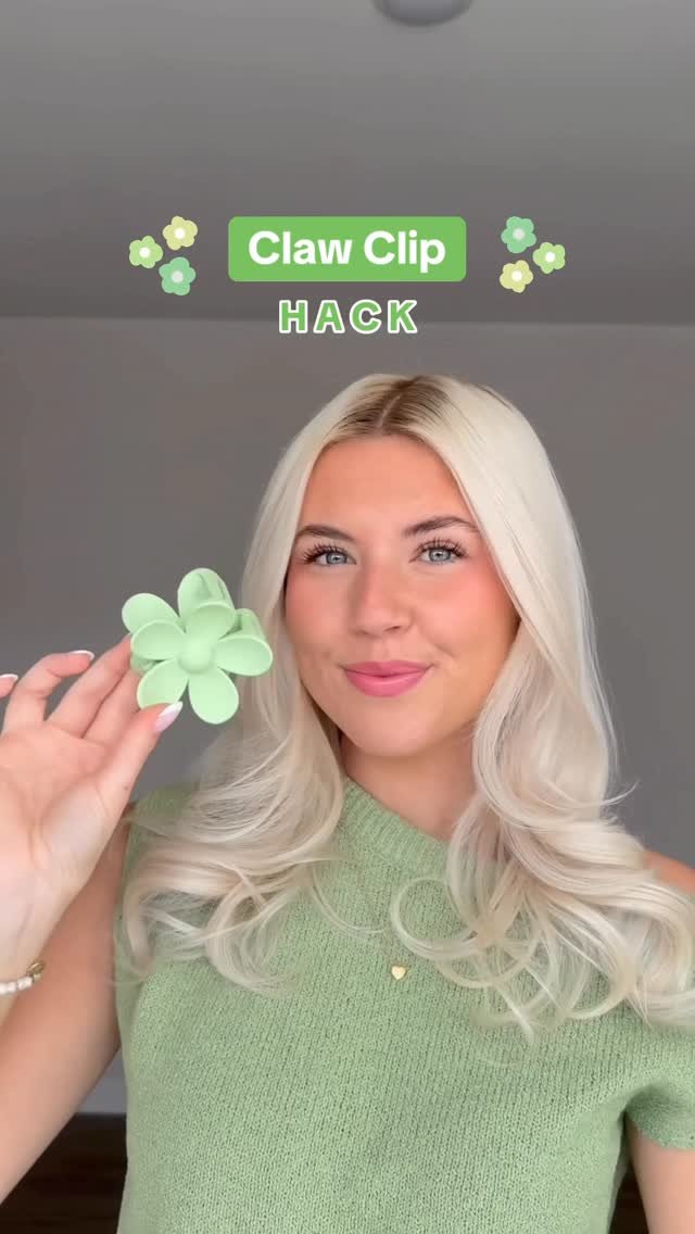 taaylor_xox 게시물 이미지: Claw clip hack!✨💚 this looks cute with your...