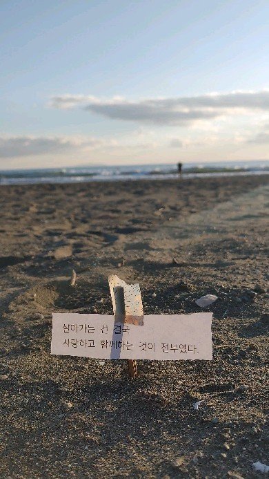 taerori 게시물 이미지: 결국 남는 것은 추억과 사랑과 마음과 사람뿐.
그렇지만 그것이 우리를 살아가게...