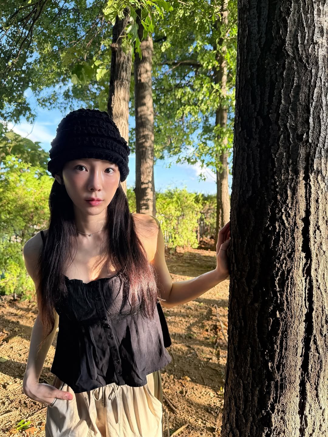 Photo by TaeYeon on July 20, 2025. May be an image of hat, beret and outdoors.