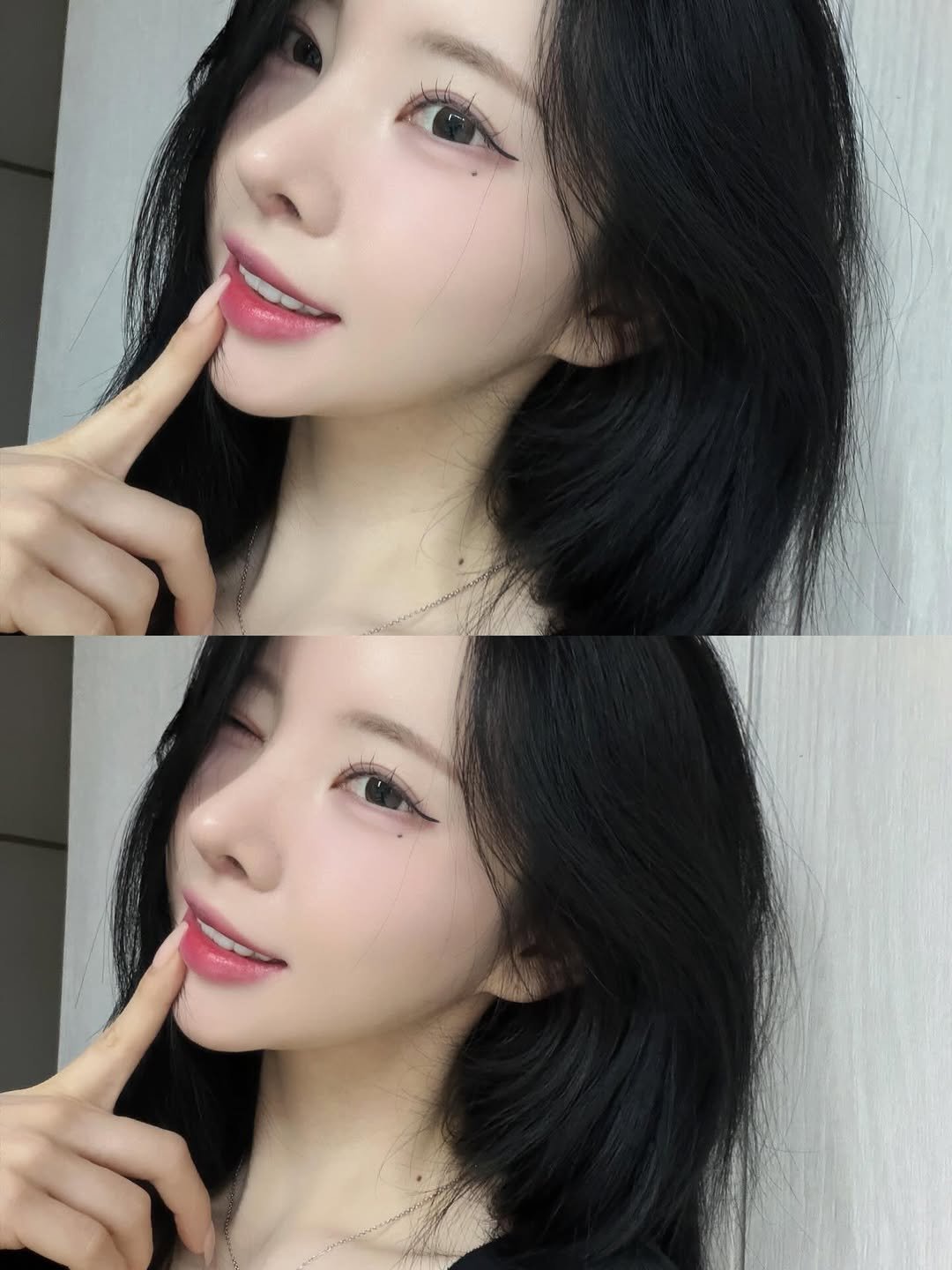 Photo shared by 김우유 on April 19, 2026 tagging @ahn__ys, and @makedentalclinic. May be a selfie of one or more people, hair and text.