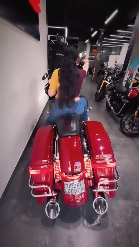 tamanna_k13 게시물 이미지: Harley Davidson Street Glide with a unique...