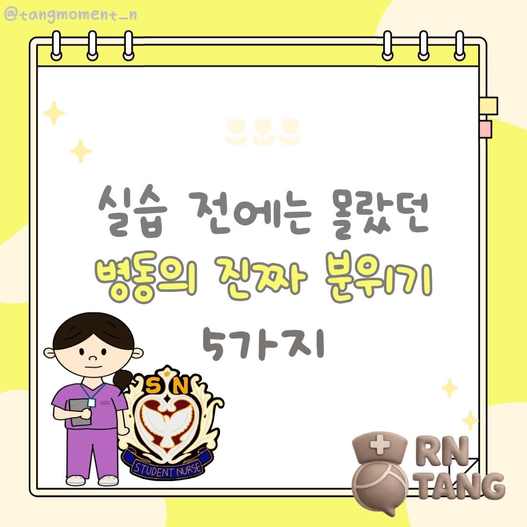 tangmoment_n 게시물 이미지: 학생간호사 입장에서 바라보는 병원은 또 새롭네요
벌써 언제적인지..🥹
⠀
지금...