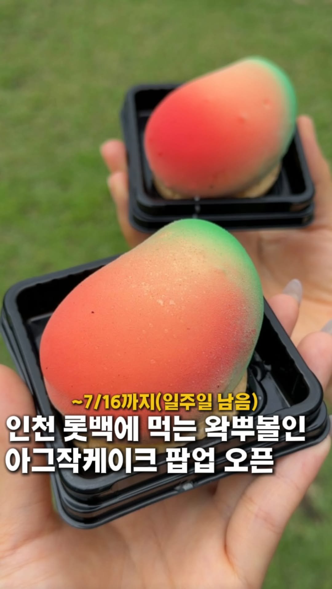 taste._incheon 게시물 이미지: 인천 롯백 먹는 왁뿌볼인 아그작 케이크 팝업 일주일 남음‼️

여러분!! 인천 롯백...